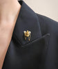 19TH CENTURY 18CT GOLD FRENCH HORSE HEAD STICK PIN