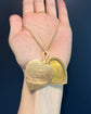 LARGE ANTIQUE 15CT GOLD HEART LOCKET