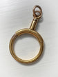 HUGE VICTORIAN 9CT GOLD SLIDING BOLT RING