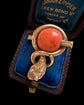 VICTORIAN CORAL & 9CT GOLD SNAKE PENDANT