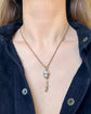 ANTIQUE SILVER ACORN & DOG CLIP CHAIN EXTENDER / BAIL