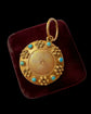 VICTORIAN 15CT GOLD & TURQUOISE LOCKET