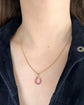 ANTIQUE NATURAL RUBY & 18CT GOLD HORSESHOE PENDANT