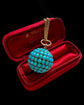 VICTORIAN PAVÉ TURQUOISE SPHERE PENDANT