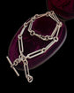 ANTIQUE SILVER PAPERCLIP ALBERT T-BAR CHAIN