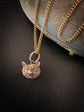 ANTIQUE DIAMOND FOX HEAD PENDANT