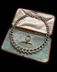 ANTIQUE SUPER CHUNKY SILVER CURB WITH DETACHABLE T-BAR