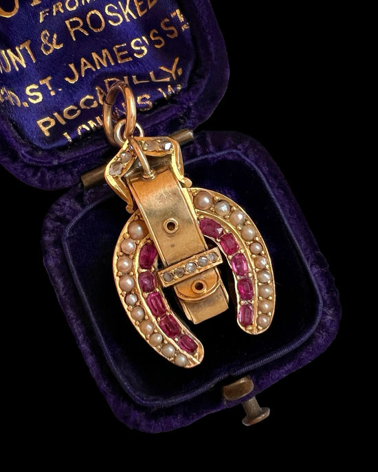 VICTORIAN HORSESHOE & BUCKLE PENDANT