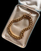 ANTIQUE FRENCH 18CT GOLD REEDED CURB BRACELET