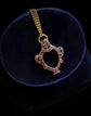 GEORGIAN FLAT CUT GARNET AMPHORA PENDANT