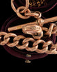 ANTIQUE HEAVY 9CT GOLD CURB ALBERT CHAIN
