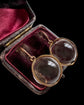 VICTORIAN HIGH CARAT GOLD POOL OF LIGHT EARRINGS