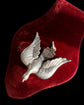 LARGE VICTORIAN SILVER DOVE PENDANT