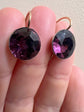 VICTORIAN PURPLE PASTE EARRINGS