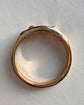 ANTIQUE DIAMOND & RUBY FLUSH SET 18CT GOLD RING