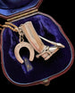 SILVER RIDING BOOT & HORSESHOE PENDANT