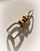 VICTORIAN PLATINUM & 15CT GOLD STIRRUP PENDANT
