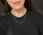 ANTIQUE 15CT & MULTI GEM CHAIN