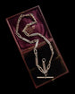 ANTIQUE SILVER FANCY LINK ALBERT CHAIN