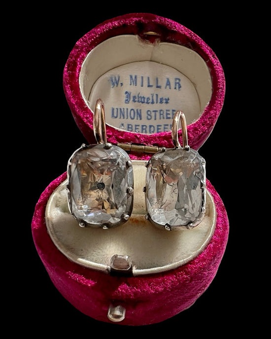 GEORGIAN CLEAR PASTE EARRINGS