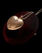 ANTIQUE LARGE PUFFY GOLD HEART PENDANT ‘TOUJOURS PRÉSENTE, TOUJOURS CHÈRE’