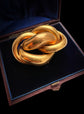VICTORIAN 15CT GOLD CHUNKY KNOT BROOCH