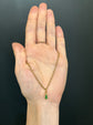 LATE VICTORIAN GREEN ENAMAL & 18CT GOLD DOG CLIP