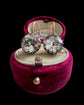 19TH CENTURY PASTE SINGLE STONE EARRINGS