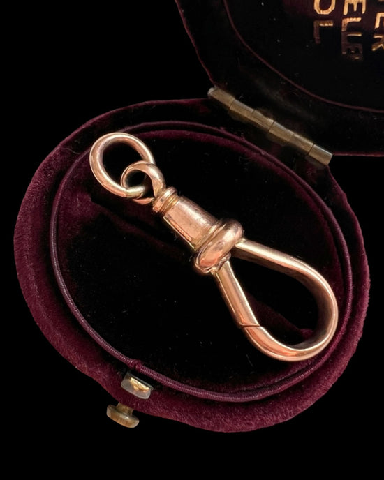 LARGE 9CT GOLD DOGCLIP