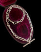 ANTIQUE SILVER PAPERCLIP ALBERT CHAIN