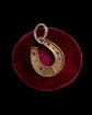 VICTORIAN DIAMOND & RUBY 15CT GOLD HORSESHOE PENDANT