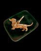 ANTIQUE 9CT GOLD DACHSHUND DOG PENDANT
