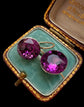 VICTORIAN PURPLE PASTE EARRINGS