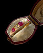 ANTIQUE DIAMOND & RUBY FLUSH SET 18CT GOLD RING