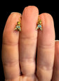 VICTORIAN TURQUOISE & PEARL MINI FLY EARRINGS