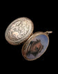 VICTORIAN PAINTED DOG LOCKET