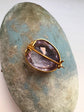 ANTIQUE LARGE AMETHYST LACE PIN