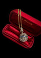 19TH CENTURY DIAMOND & SAPPHIRE ORB PENDANT