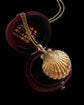 VICTORIAN 15CT GOLD SHELL LOCKET