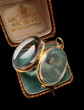 VICTORIAN 15CT GOLD & CRYSTAL LOCKET