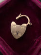 VICTORIAN 15CT GOLD HEART PADLOCK
