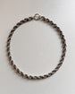 ANTIQUE CHUNKY SILVER ROPE TWIST CHAIN