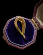 ANTIQUE 18CT GOLD BAIL WITH SNAKEY DESIGN
