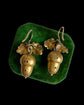 VICTORIAN PINCHBECK ACORN EARRINGS
