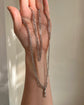 ANTIQUE SILVER REEDED PAPERCLIP GUARD CHAIN