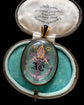 VICTORIAN BISHOPS MITRE ROCK CRYSTAL LOCKET