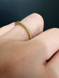 ANTIQUE 15CT GOLD STRIPED SPLIT RING