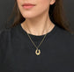 VICTORIAN DIAMOND & 15CT GOLD HORSESHOE PENDANT