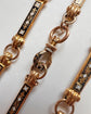EARLY 19TH CENTURY 18CT GOLD & SWISS ENAMEL CHAIN