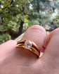 ANTIQUE OLD CUT DIAMOND & 18CT GOLD RING